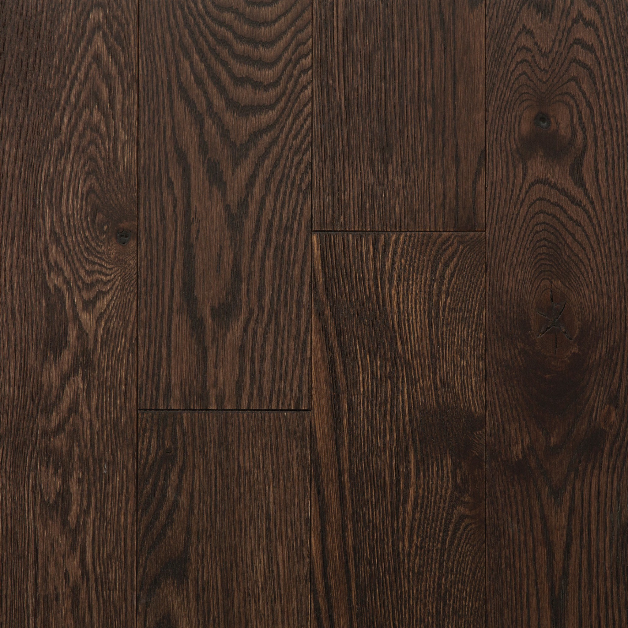 Wire Brushed, Red Oak Cocoa - Vintage Hardwood Flooring