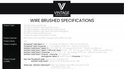 Wire Brushed