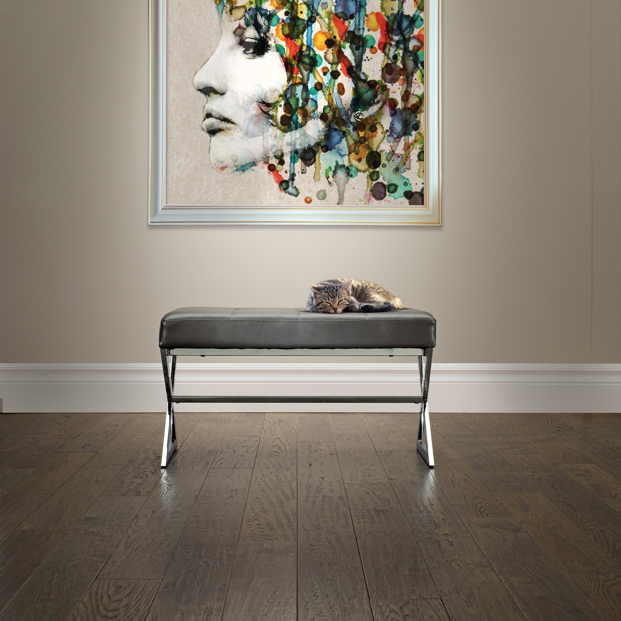 Vintage Oak Hardwood Flooring Elegant Wire Brushed White Oak