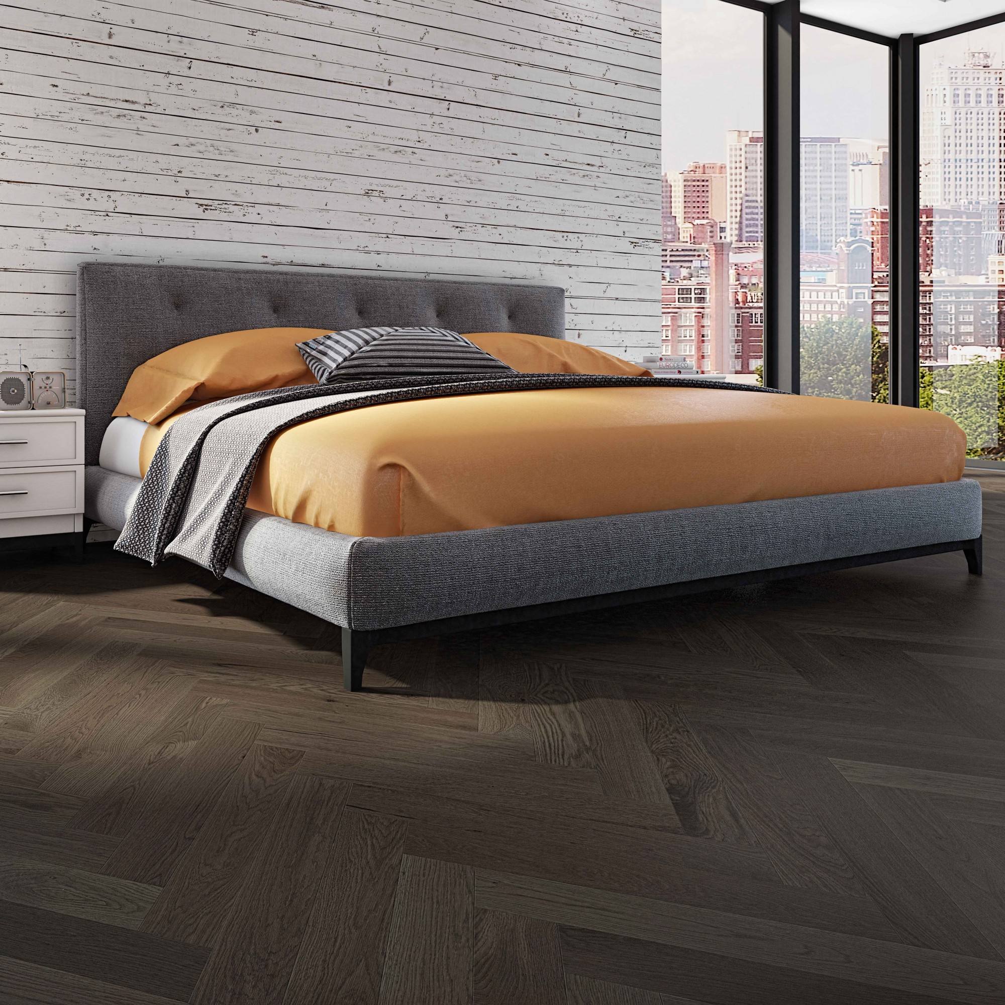 White Oak Gotham Wire Brushed