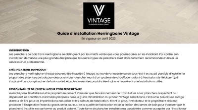 Guide d'installation Herringbone