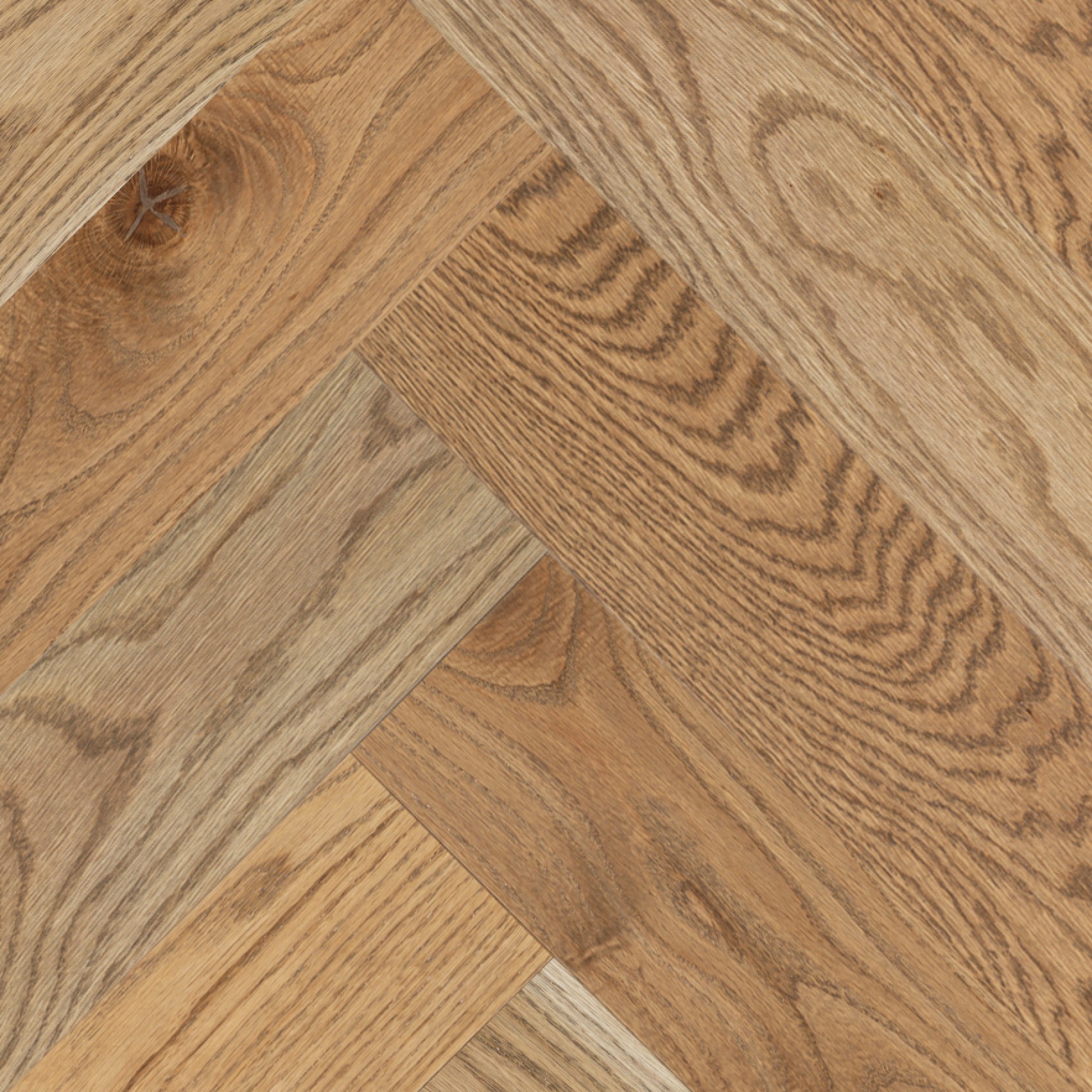 Herringbone, White Oak Canvas Smooth | Vintage Hardwood Flooring 